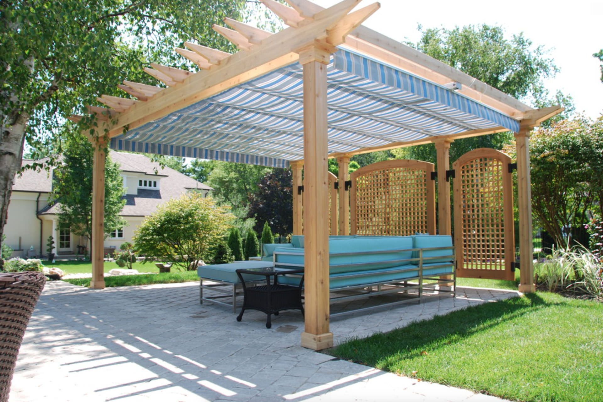 retractable awning canopy difference pergola canopies arbor trellis awnings cover vs canvas between building irregular shape custom shadefxcanopies march