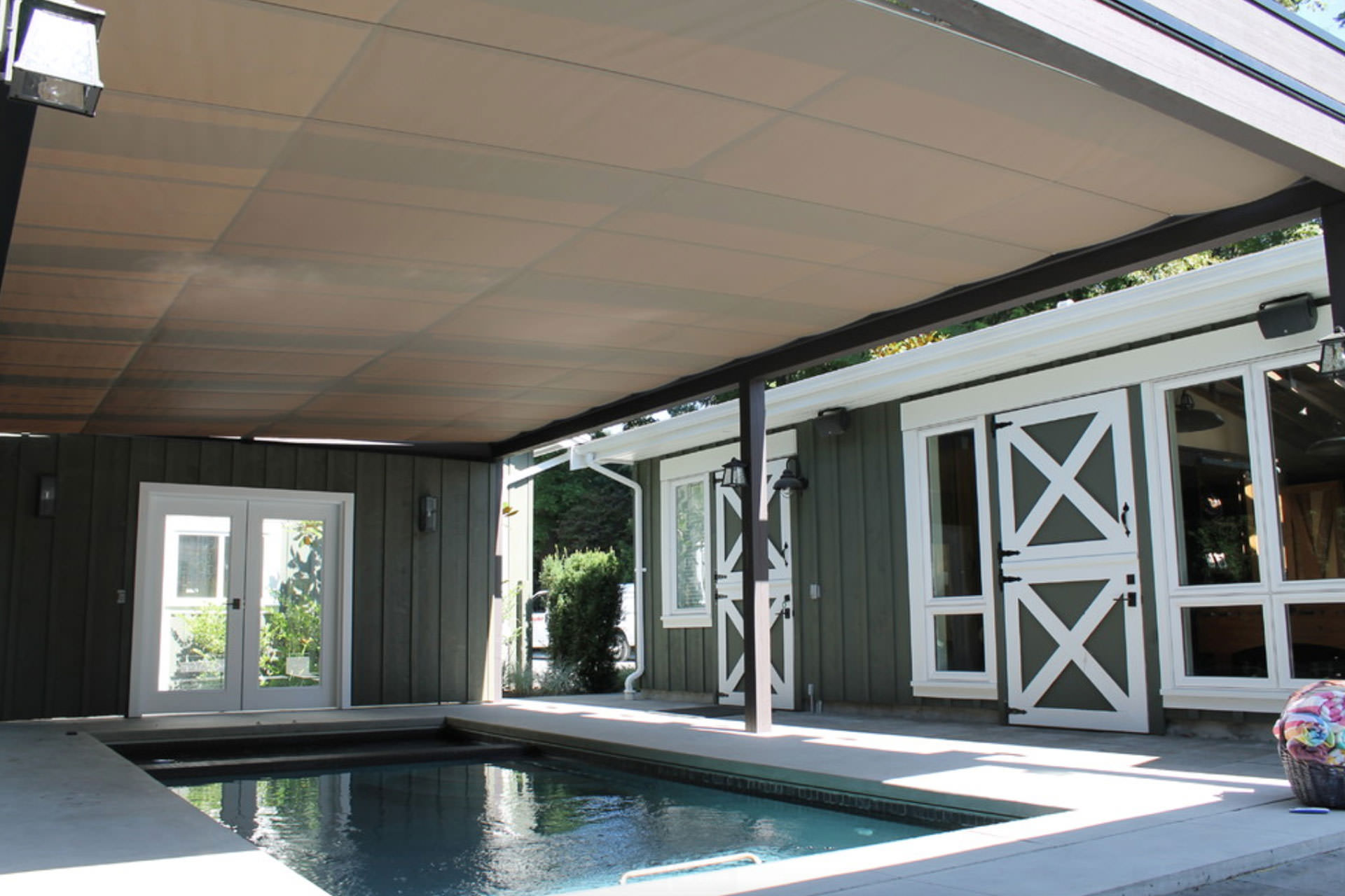 Pool Shade Ideas Retractable Canopies