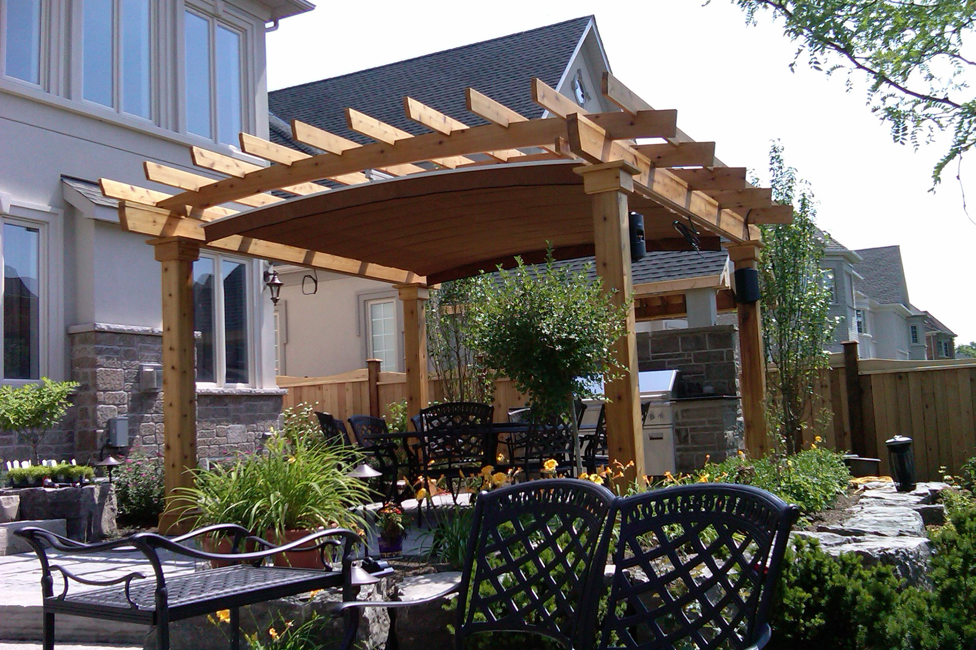 Arched Canopy in Oakville | ShadeFX Canopies
