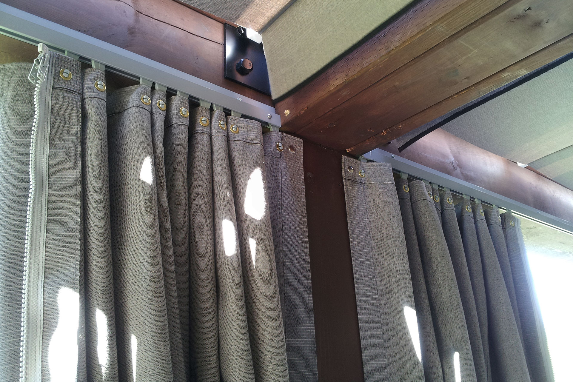 Pergola Curtains Your Complete, Gazebo Curtain Rods